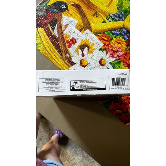 Garden Friends 1,000 Piece Jigsaw Puzzle Big Ben 27”x20” Used Missing C9 & R27 - Picture 8 of 9